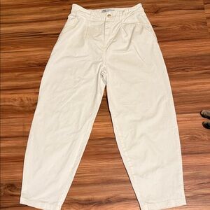 Zara women white pant